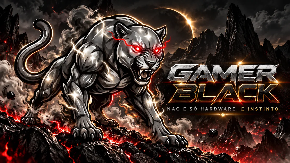 Wallpaper Gamer Black: Pantera de prata — Não é só hardware. É instinto.