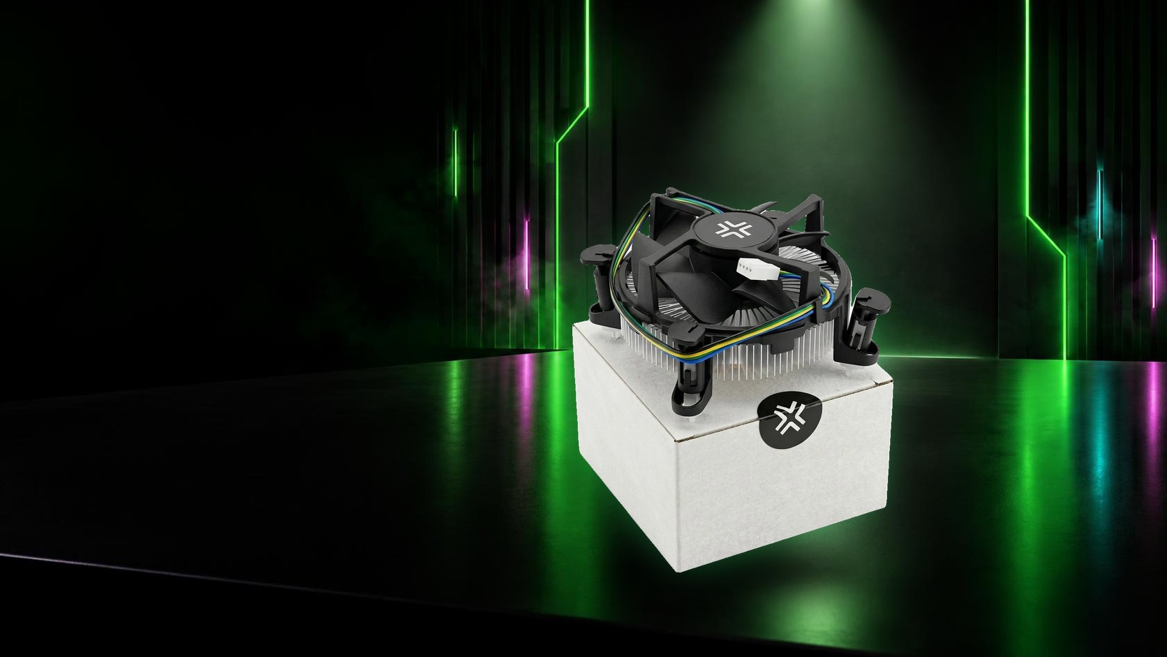 Cooler GB-W302 com fan preto e o X Gamer Black no centro