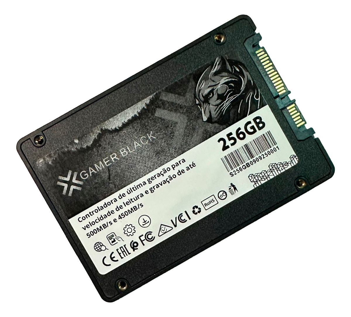 SSD 256GB Gamer Black Sata 3 Slim 6gb/s - Imagem 3